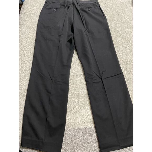 John Varvatos Men's Straight Cut Leg Dress Pants Black 32 x 28 - Picture 2 of 10